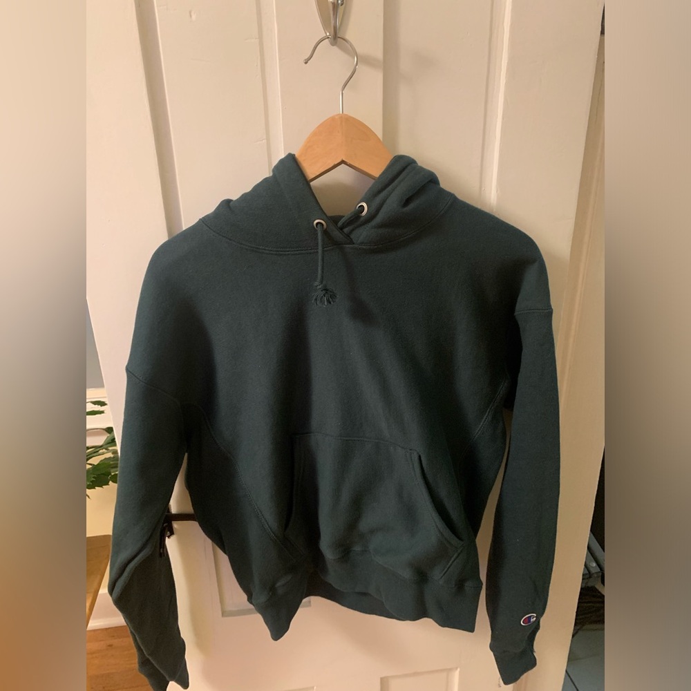 Champion Women's Green reverse weave sweatshirt